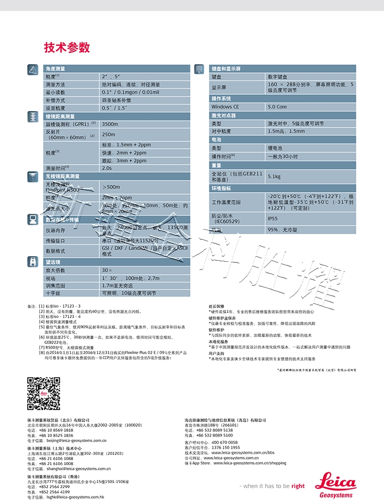 徕卡FlexlinePlus系列全站仪TS02plusE-6