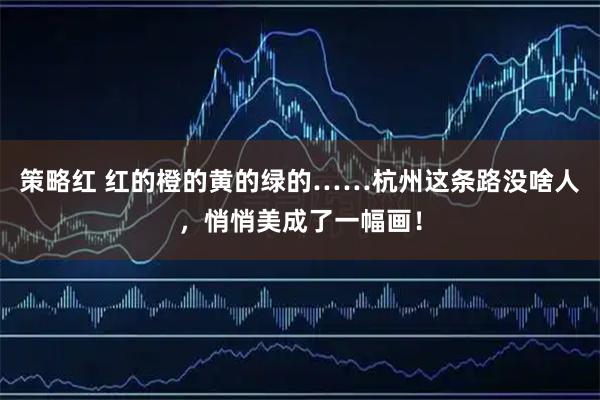 策略红 红的橙的黄的绿的……杭州这条路没啥人，悄悄美成了一幅画！