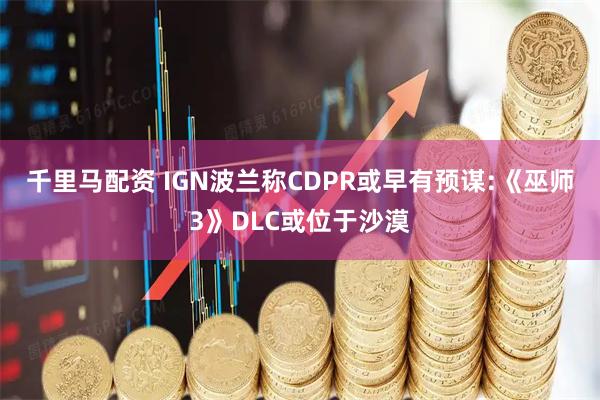 千里马配资 IGN波兰称CDPR或早有预谋:《巫师3》DLC或位于沙漠